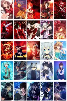 Anime Sienų Dekoras Plakatai | Sienų Koliažas Rinkinys Estetinės Nuotraukos |Manga Plakatai|136 Rinkinys 4x6 Colių (10*14cm)|Bendrabučio Dekoro Plakatai